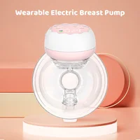 Wearable Breast Pump Hands Free Electric Breast Pump for Breastfeeding 4 Modes 12 Suction Level Low Noise Built-in Battery 2