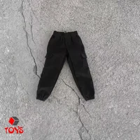 Leggings de sport amples pour hommes, pantalons décontractés avec poches, ceinture élastique, vêtements de poupée, accessoires pour figurine d'action de 6 pouces, 1/12 3