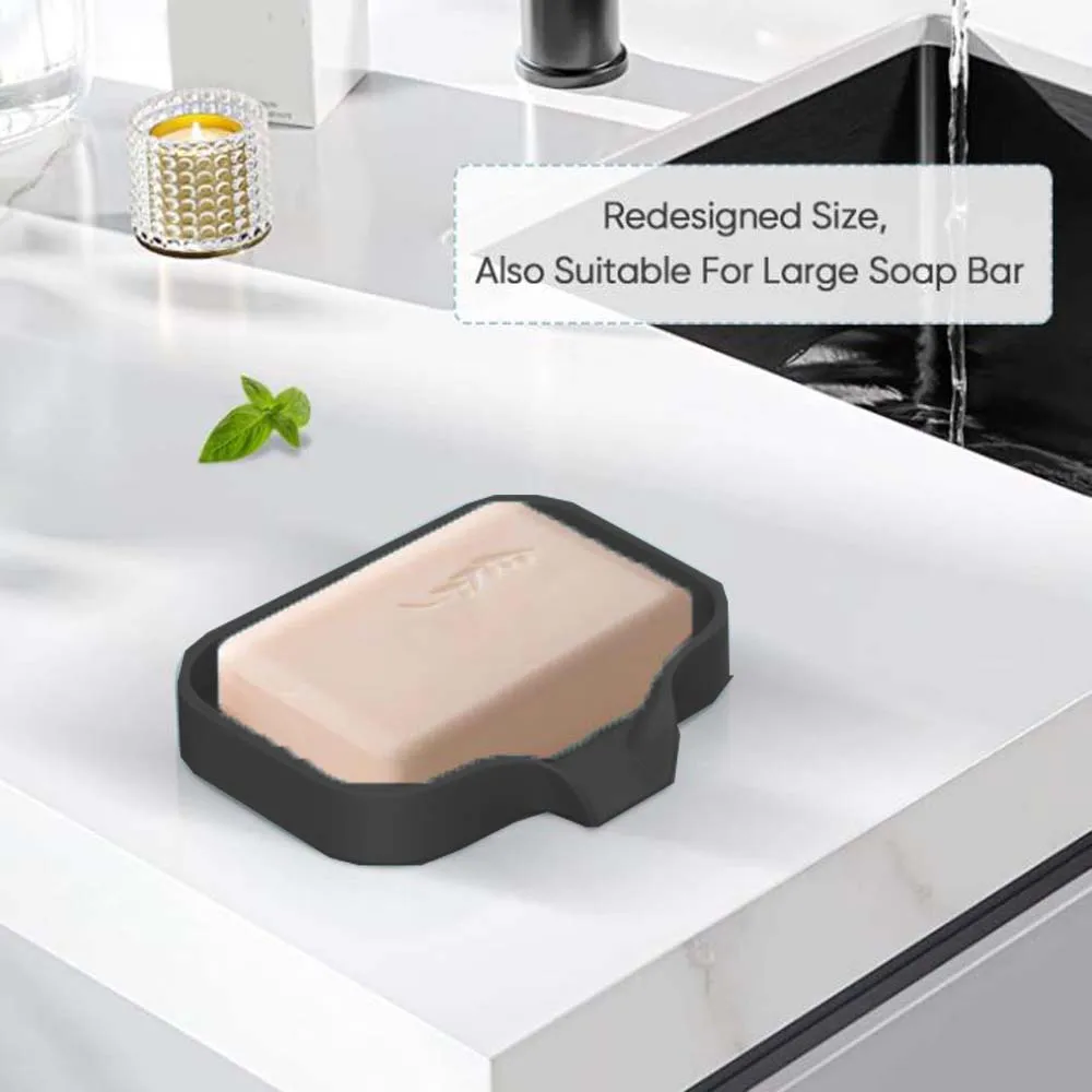 1PC Silicone Drain Rack, Kitchen Sink Sponge Tray, Easy to Clean, Suitable for Kitchen, Bathroom 3