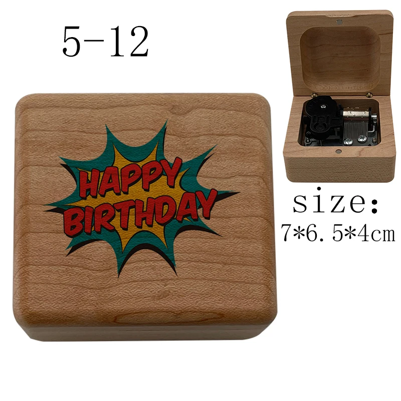Mechanical Music Boxes wind up Music Box music theme happy birthday Children wife girlfriend Birthday Gifts Kids Toys