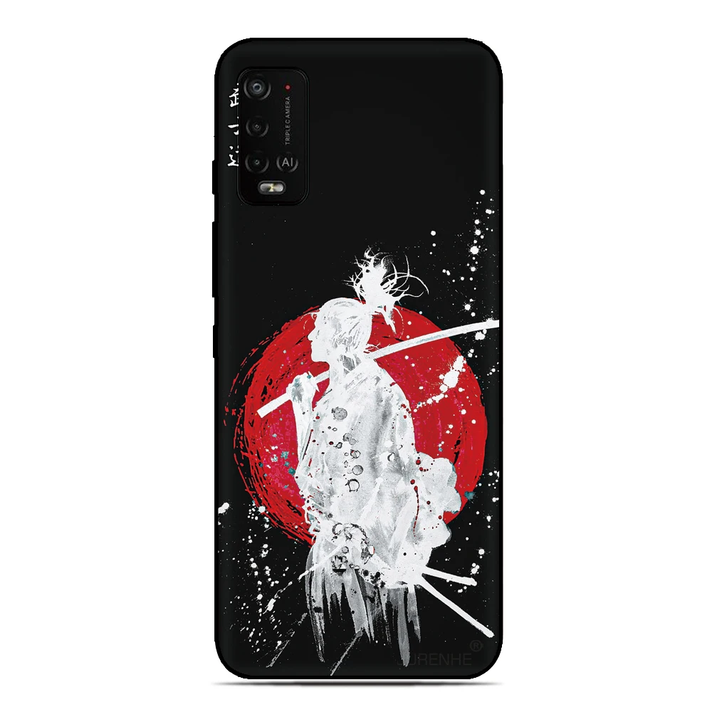 Japan Samurai Design Soft Phone Case Back Cover