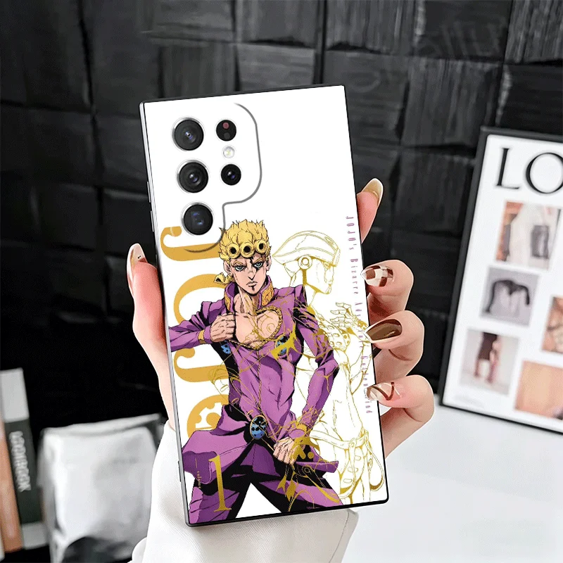 JoJo Adventure Giorno Giovanna Soft Black Phone Case