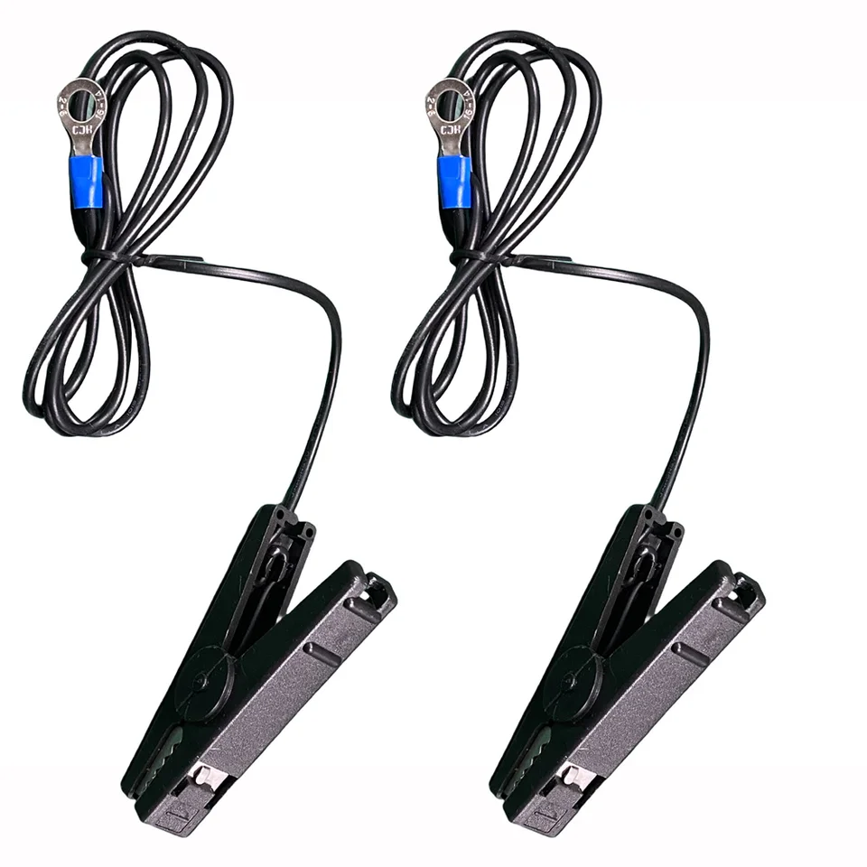 Câble De Connexion D'électrificateur De Clôture électrique De Remplacement De Plomb De Pince De Crocodile Rouge De 2 Pièces Pour Connecteurs De Volaille D'animaux Larges De Mouton De Chien