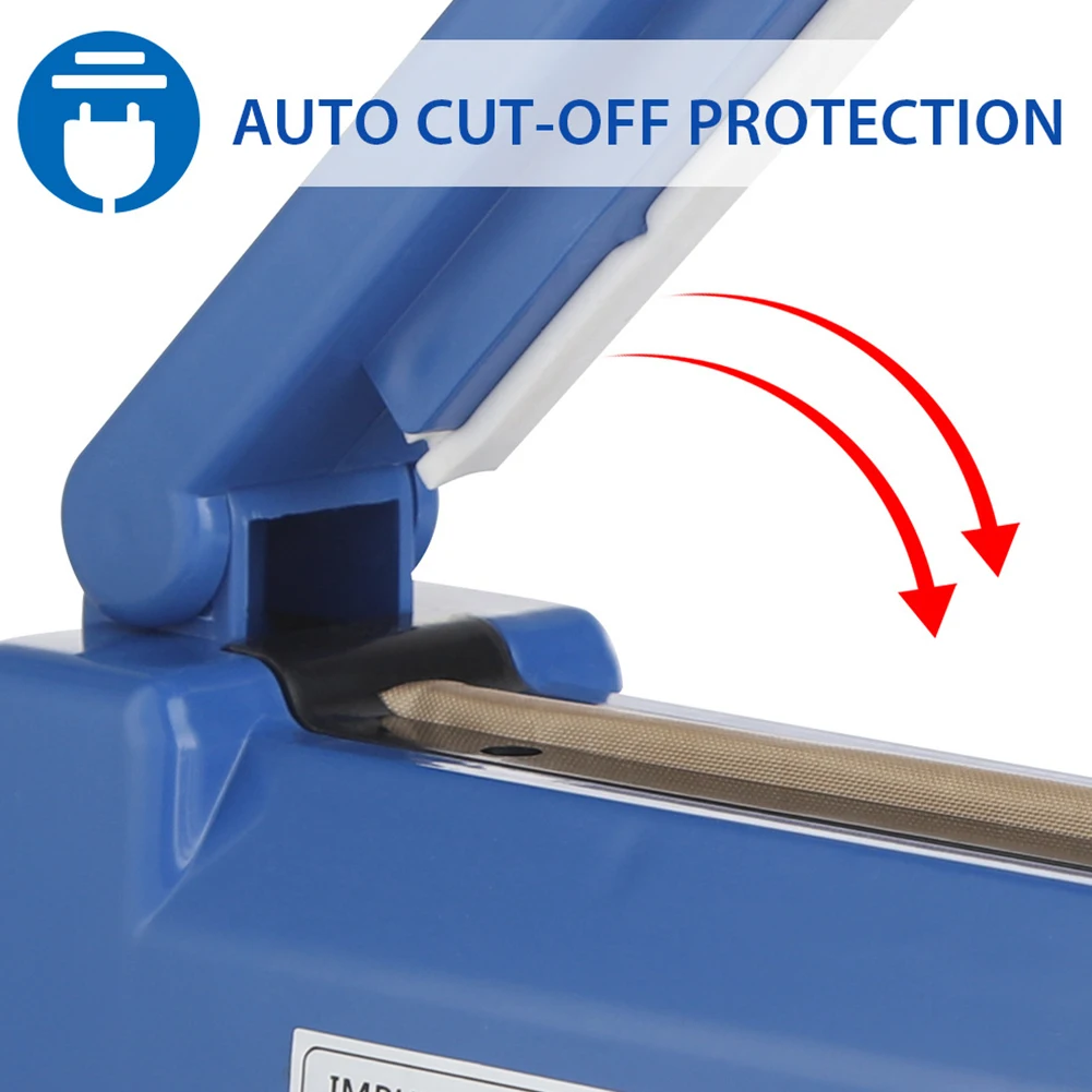 100/200mm Portable Packing Sealing Machine AdjustableHeat Sealing Hand Impulse Sealer  Household Food Packing Tool 5