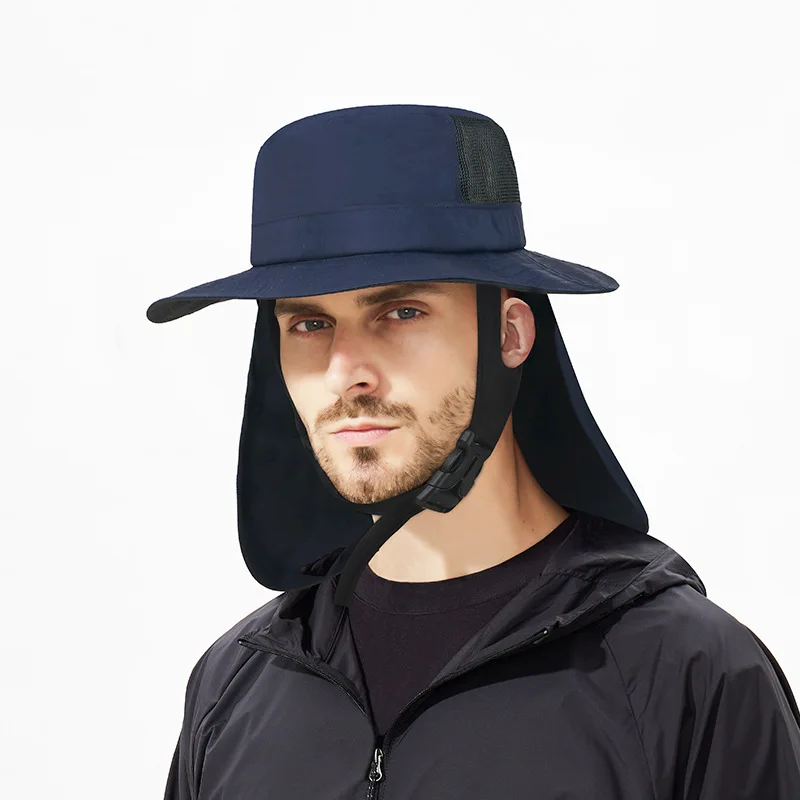 Unisex Sommer Outdoor Surf- und Wassersport Nackenschutz Sonnenschutz Schnelltrocknender Hut für Wandern, Klettern, Radfahren, Skaten, Angeln – Detail 7