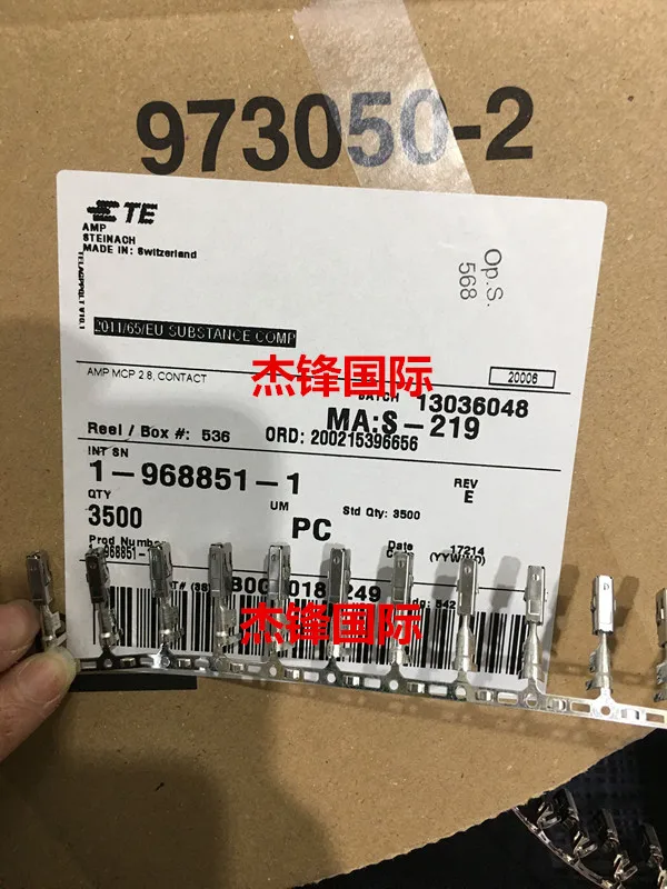 

100 шт./лот 1-968851-1 для: 13-17AWG 100% Новинка