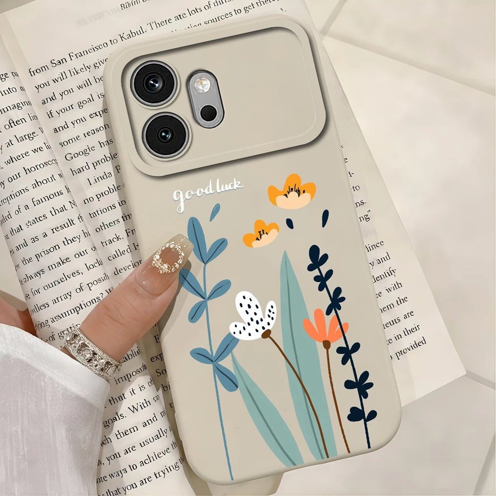 Multicolor Hearts Print Liquid Silicone Soft Shockproof Protective Phone Case
