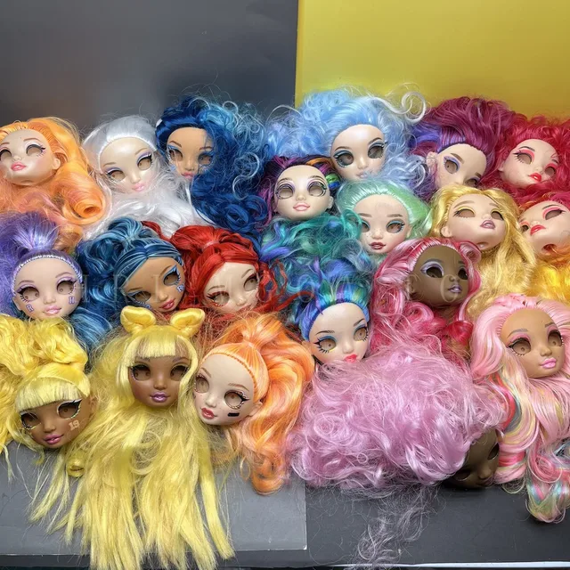 Original Rainbow Middle School big sister doll head and bracket girl DIY gift toys you can choose 2