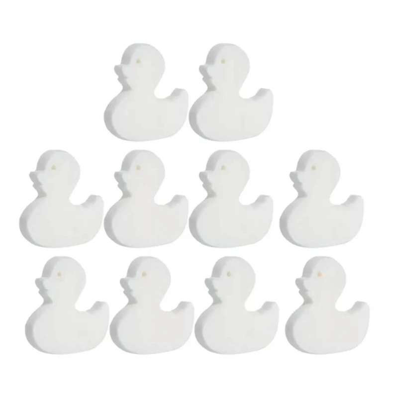 

10pcs Duck Shape Swimming Pool Foam Sponge Filter Tub Spa Oil Absorbing Sludge Cleaning Tool Home Supplies Accessories