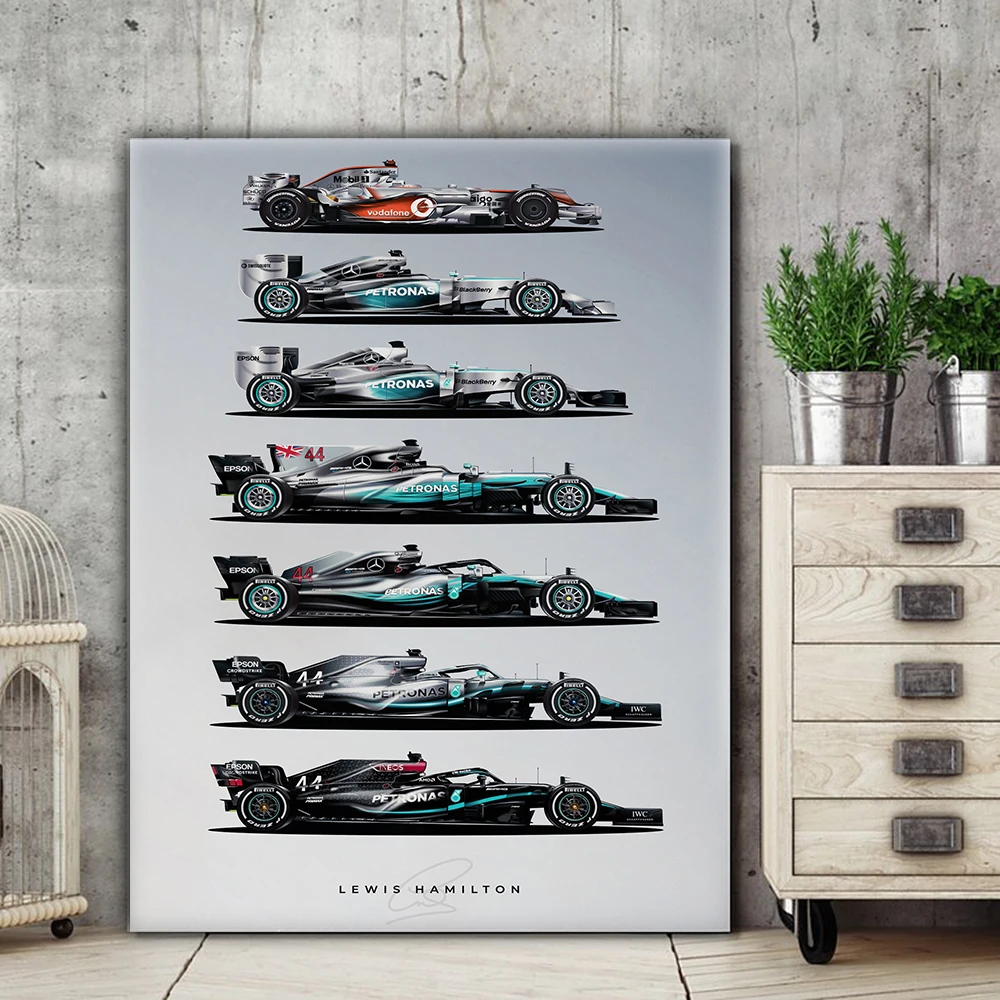 Wall Art Picture Mclaren F1 Race Car Vehicle Formula 1 Poster E Stampe Canvas Art Canvas Painting Living Room Bedroom Decor