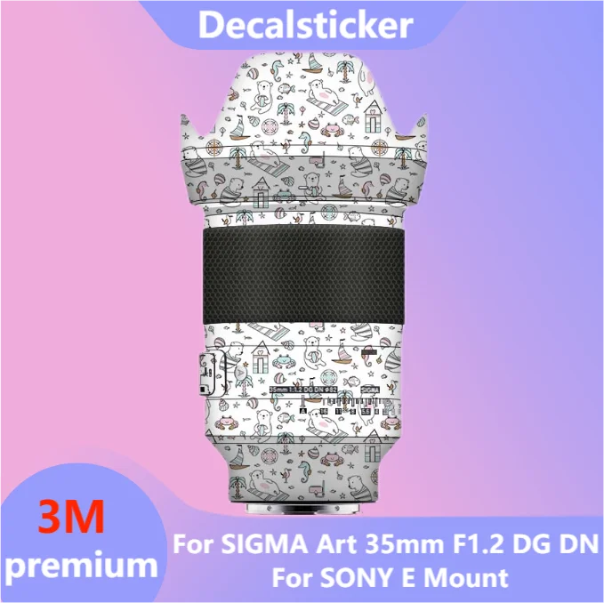 

Для SIGMA Art 35 мм F1.2 DG DN для SONY E Mount наклейка на рассеиватель Защитная пленка для защиты от царапин защитное покрытие 35 f/1,2