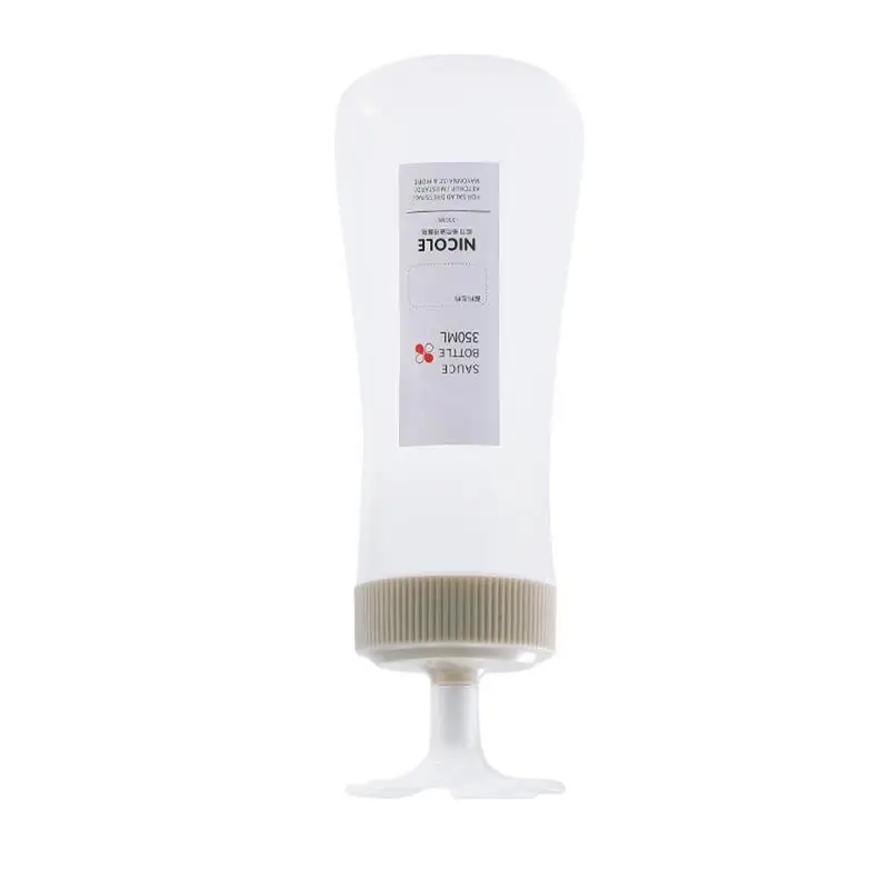 Empty Squirt Bottle 350ml Salad Dressing Dispenser Bottle Condiment Squeeze With Lid And Scale For Ketchup Salad BBQ