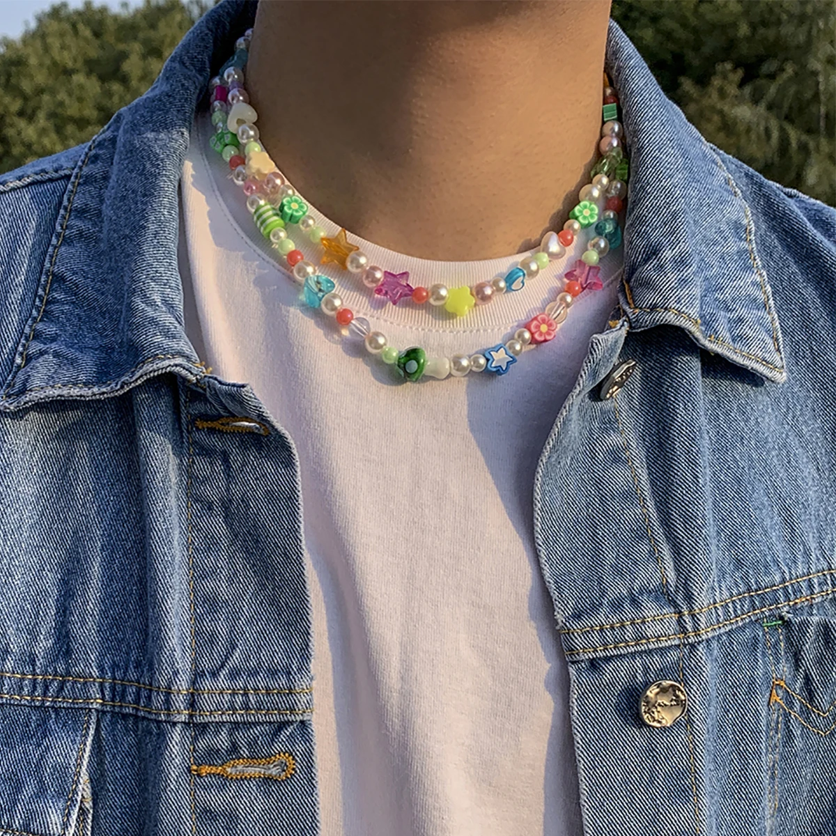 BICOASU Necklaces Pendants Boho Layered Beaded Necklace Rainbow Colorful  Beads Necklace Gift For Women Girl Birthday/Valentine's  Day/Anniversary/Engagement(Buy 2 Get 1 Free) - Walmart.com