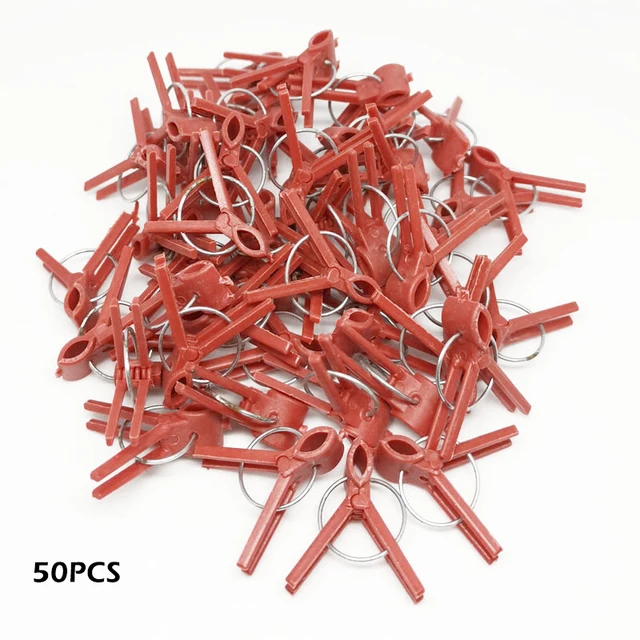 50 Dcs Műanyag Oltó Klipek Kerti Növényi Tartó Zöldségvirág Szőlő Szárak Javítás Kellékek - Image 4