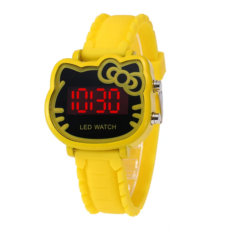 MINISO Hello Kitty Cute Cartoon Electronic Watch Child Primary School Students Girls Waterproof Kids Watches Women Gifts 6
