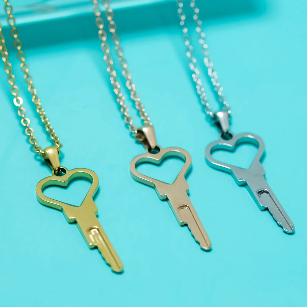 Heart Shaped Key Necklace Chastity Cage Key Holder Accessory Male Chastity Device Replacement Keys Sex Toys Adult Games Gift