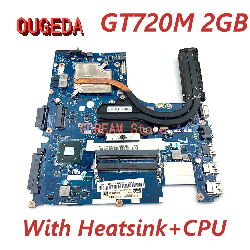 

Материнская плата для ноутбука Lenovo Ideapad G400S GT720M GPU с радиатором и процессором