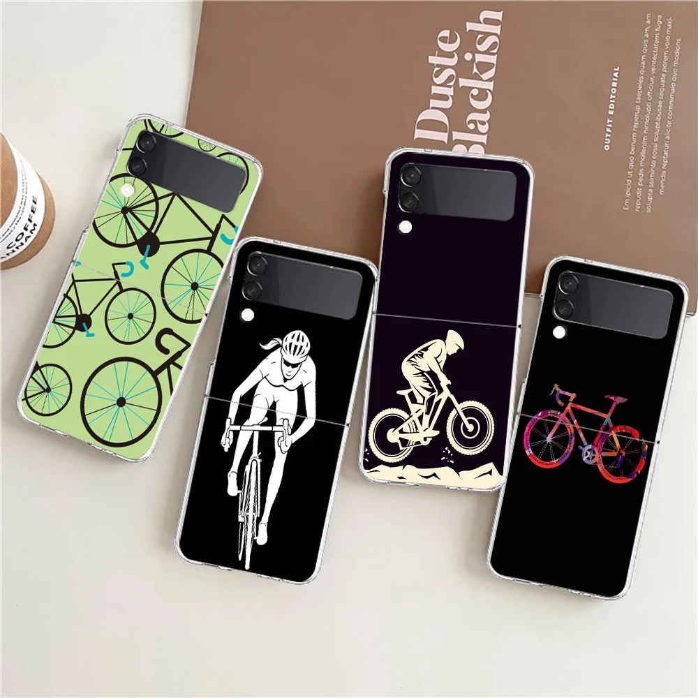 Rugged Mountain Bike Art Hard Folding Phone Case