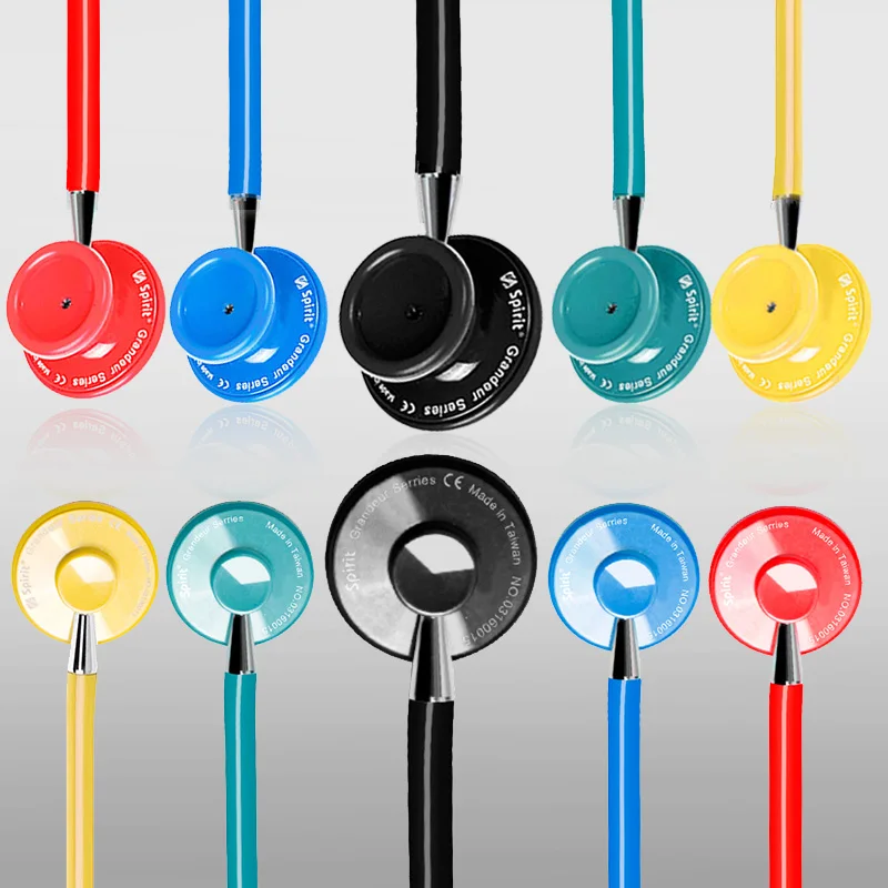 Spirit Medical Cardiology Professional Double Single Sided Cute Stethoscope Lightweight Hearing Estetoscopio Doctor Nurse