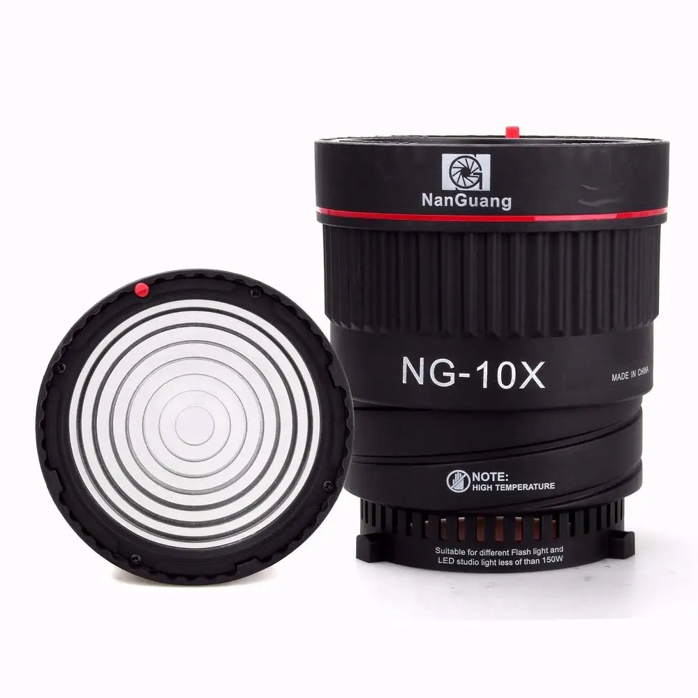 Nanguang NG 10X Fresnel Focusing Lens for LED Flash Studio Light Focus Lens Bowe