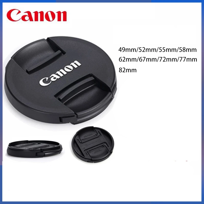 Camera Lens Cap Camera Protection Cap Camera Lens Cover Camera Cover 40.5 49 52 55 58 62 67 72 77 82mm center pinch Snap-on cap cover for canon camera Lens