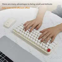 MOFII Wireless Keyboard and Mouse, Cute Colorful 68 Round Keycap Compact Keyboard for Computer, Computer, Desktop, Laptop - Image 6