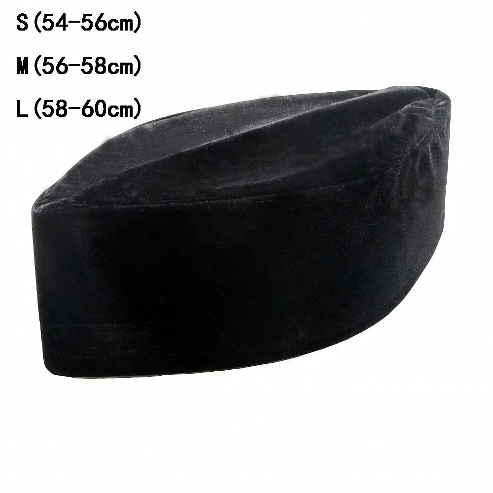 Muslim Worship Hat Suede Malay Boat Hat Islamic Men Mixed Cotton Cloth Muslim Prayer Islam Man Embroidery Male Head Cap muslim headwear prayer hats