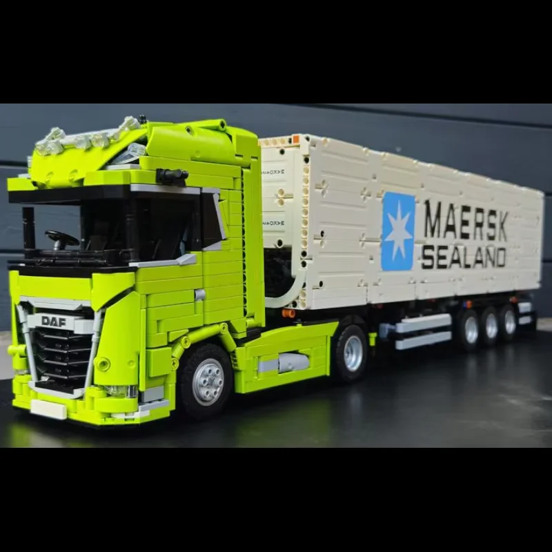Building Block MOC-178876-184207 Semi-trailer Truck Front Splicing Model Children Boys Puzzle Education Birthday Christmas Gift 1