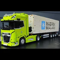 Building Block MOC-178876-184207 Semi-trailer Truck Front Splicing Model Children Boys Puzzle Education Birthday Christmas Gift 1