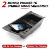 15W Car Wireless Charger QI Phone Charger Fast Charging Case Armrest Box Phone Holder For-BMW X1 F48 X2 F39 2016-2021 3