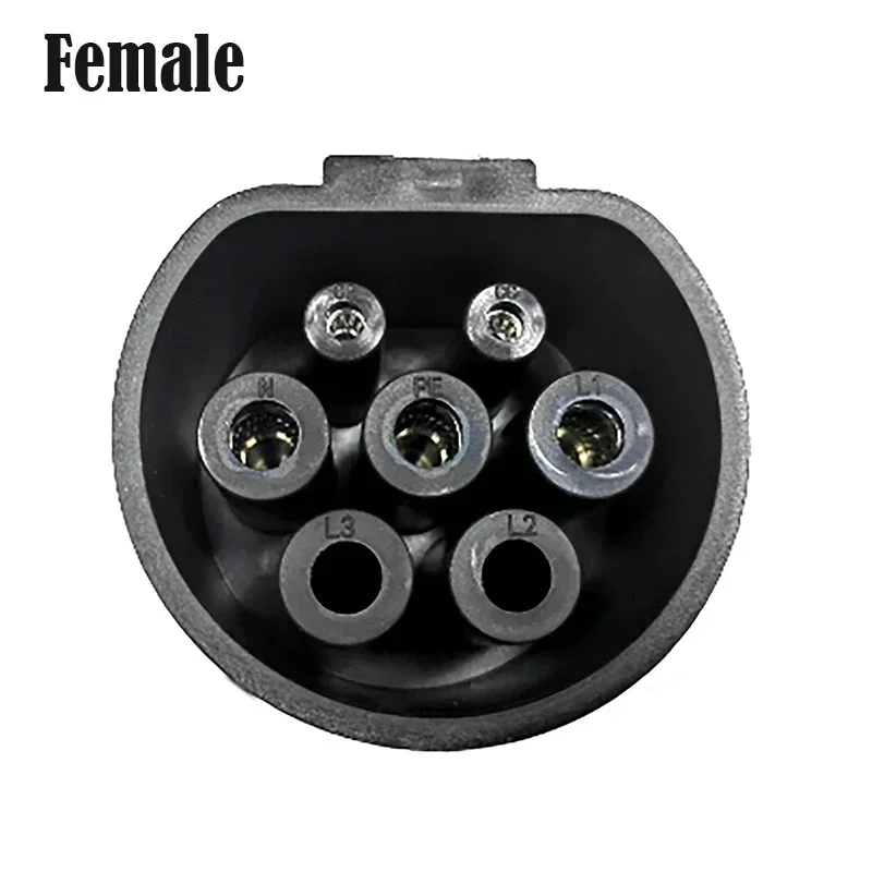 Type2 EV V2L Discharger Adapter to 220V Universal Socket EU Schuko Socket Electric Car Discharger Converter for 2.7kohm EV Car
