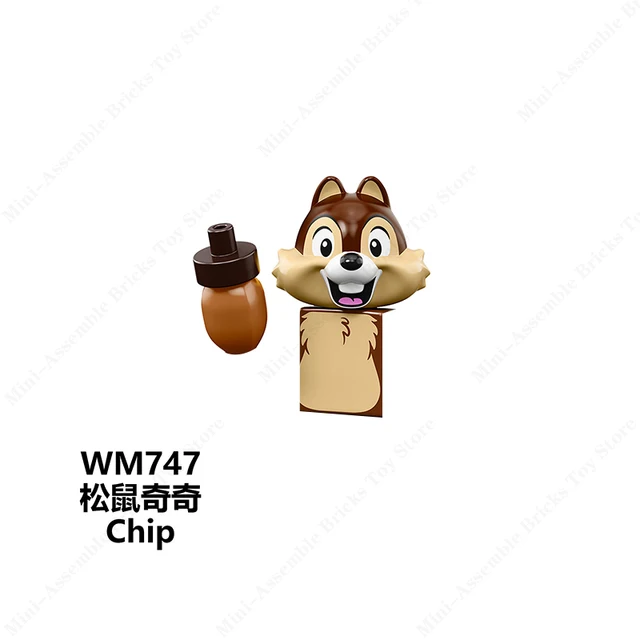 Disney Mini Action Toys Figures Building Blocks Cartoon Toy Story Mickey Mouse Winnie The Pooh Frozen Stitch Donald Duck Bricks 747