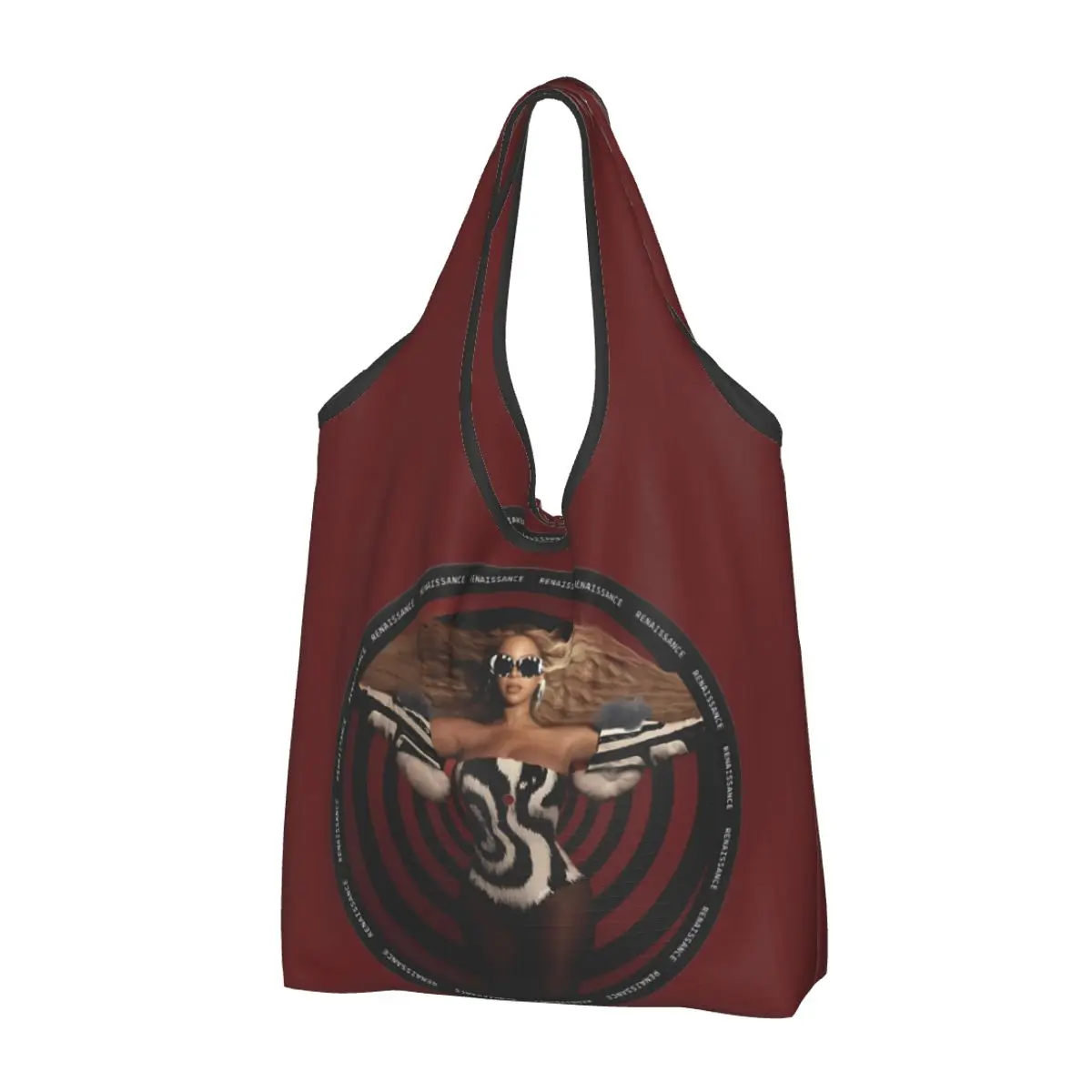 Renaissance World Tour Beyonce Shopping Bags Reusable Grocery Bags 50LBS Ripstop Large Capacity Recycling Washable Handbag