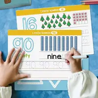 Montessori Tracing Practice Flash Cards for Preschoo Kindergarten Toddlers 3-6 Handwriting Chart Magic Practice Copybook 2