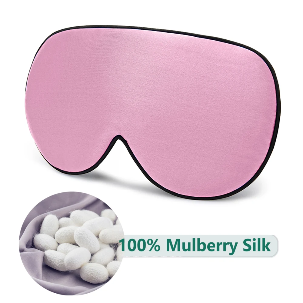 Luxurious 100% Natural Mulberry Silk Sleep Mask - Ultra-Soft Eye Comfort