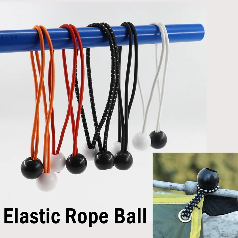 Everest 36-Pack Red Ball Bungee Cords – 10 Inch Stretched, Tarp Tie Down Straps