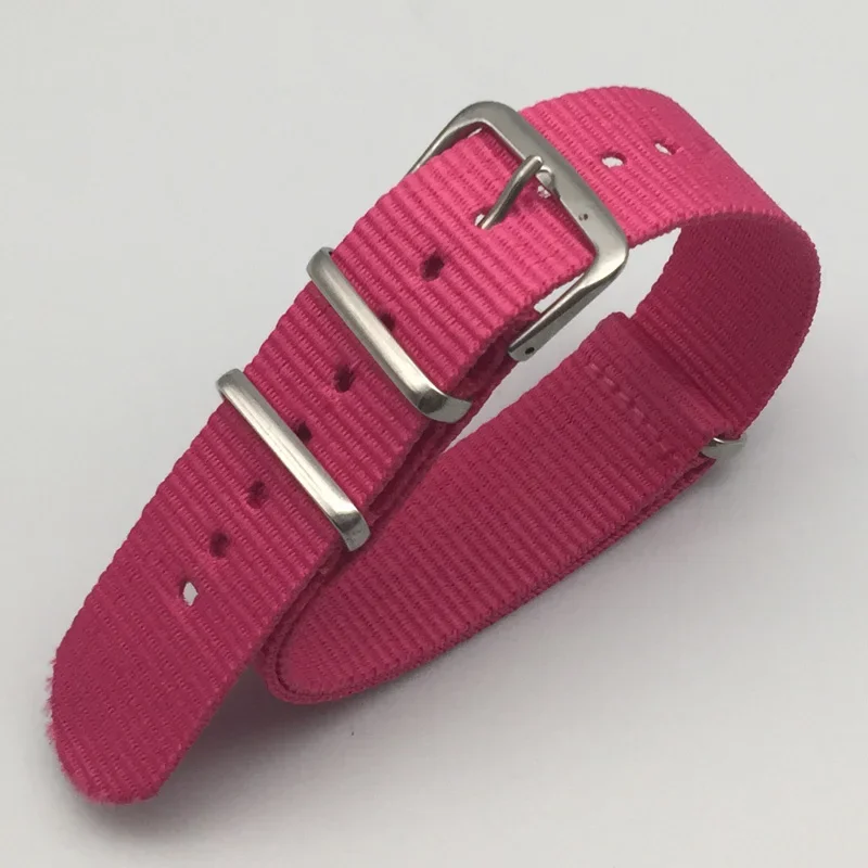 Durable Nylon Canvas Sports Watch Strap with Buckle