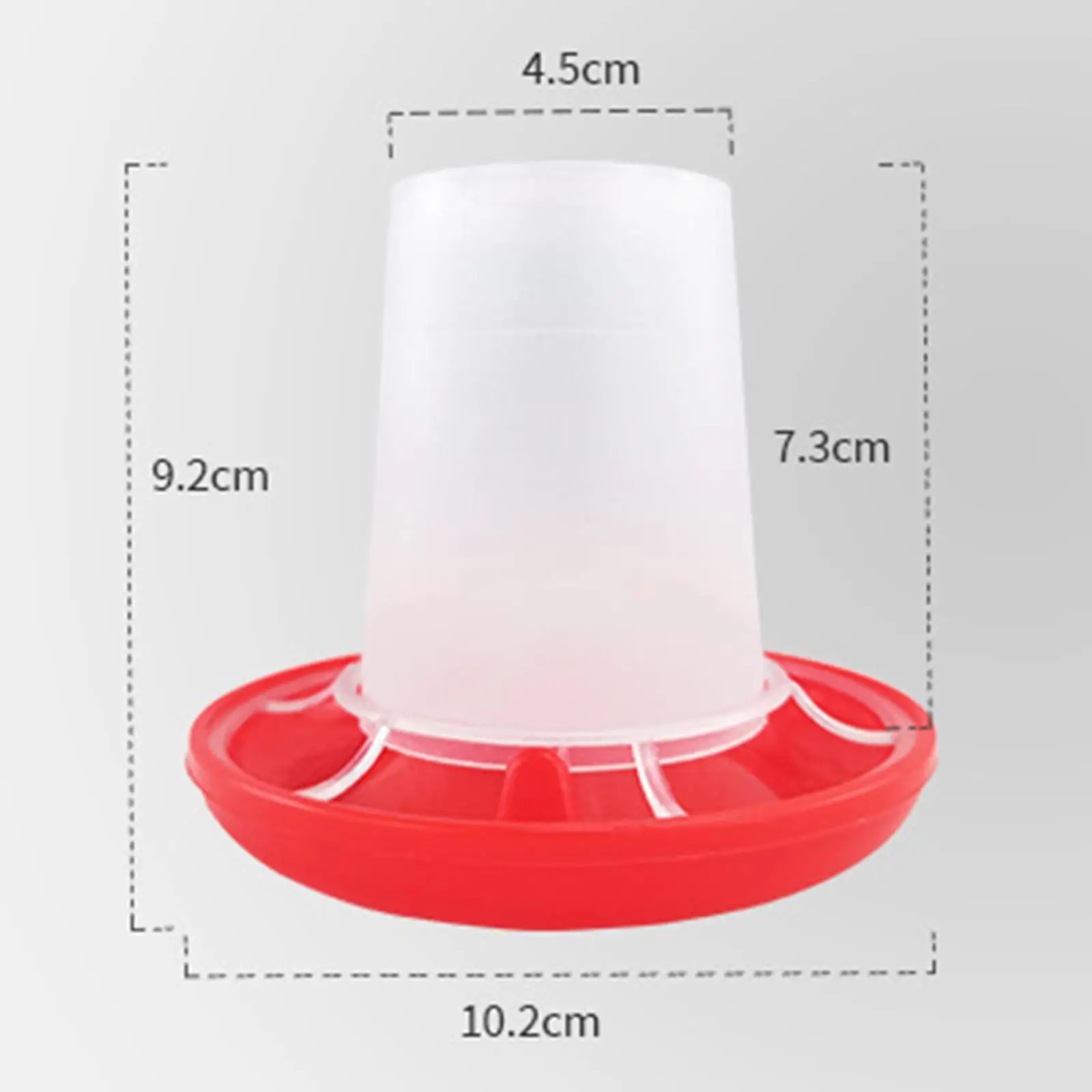 Plastic Chicken Feeder Practical Dispenser Barrel Food Trough Box Bowl Portable Automatic Blanking Bucket for Duck Hen Farm