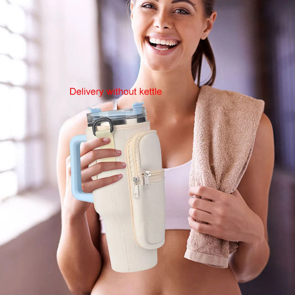 Water Bottle Carrier with Phone Pocket 4