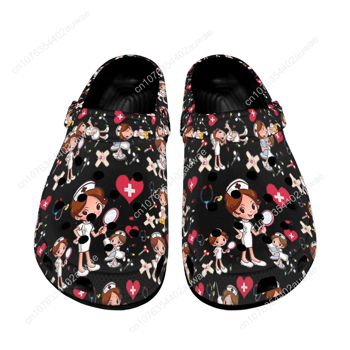 Nurse Design Zomer Strand Sandalen Anti-Slip Ademend Huis Badkamer Douche Slippers Verpleging Volwassen Casual Platte Glijbanen Vrouw