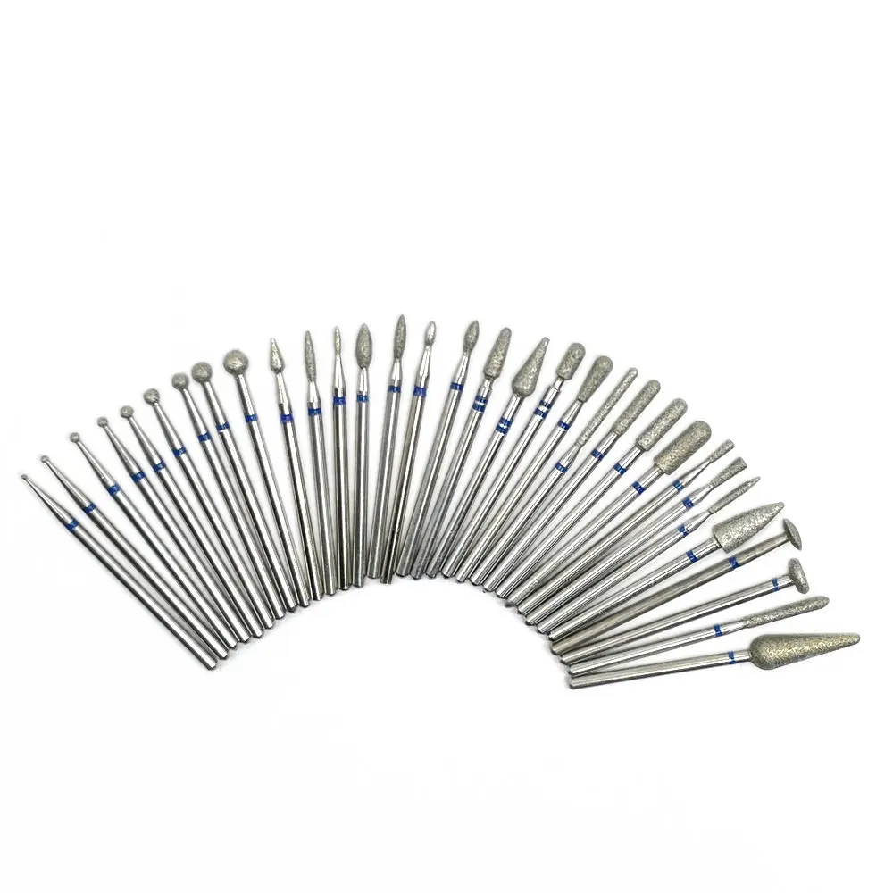 1 Pcs Diamond Nail Drill Burr Milling Manicure Cutter Nail Pedicure Bits Electric Drill Machine Accessory Files Art Tools nail drill bits