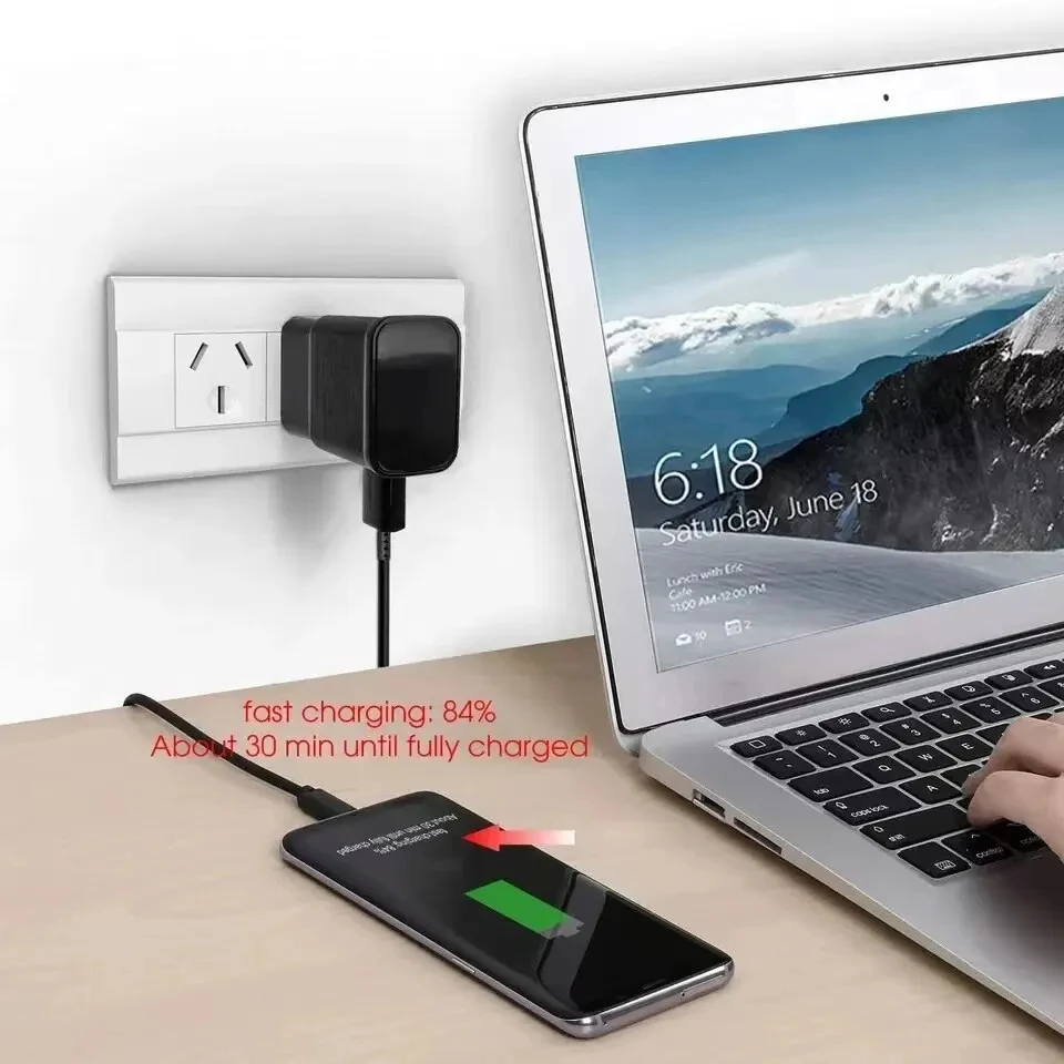 Samsung 15W Fast Charger with USB Type C Cable