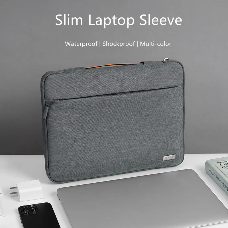 Multi-pockets Laptop Sleeve for MacBook Air 15.3 2024 Laptop Bag for MacBook Pro 14 M5 Shocproof Notebook Bag for Dell/Xiaomi 16 — view 2