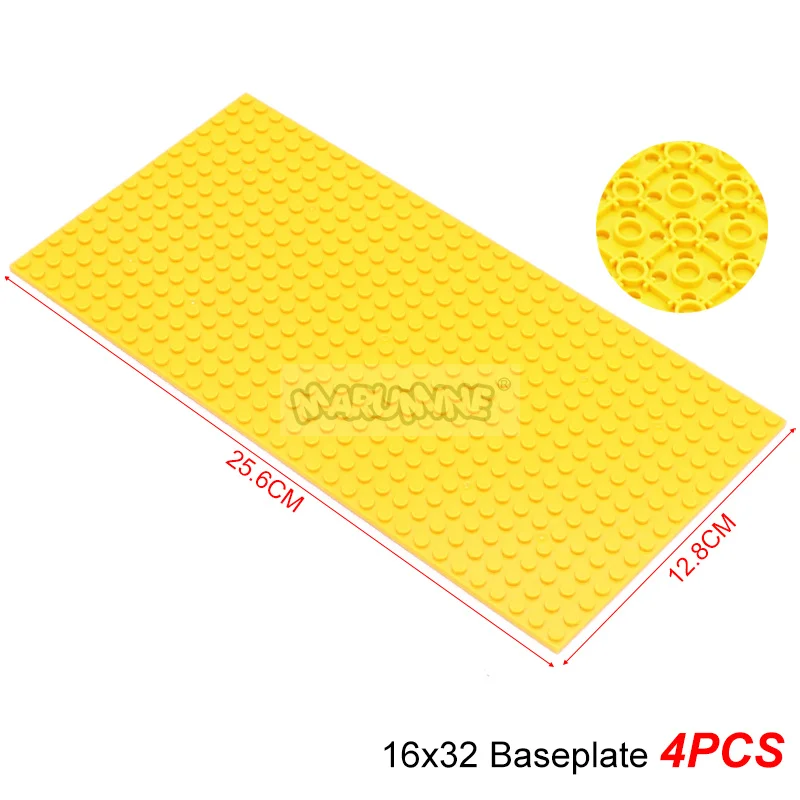 LEGO Yellow Baseplate 16 x 32 (3857)