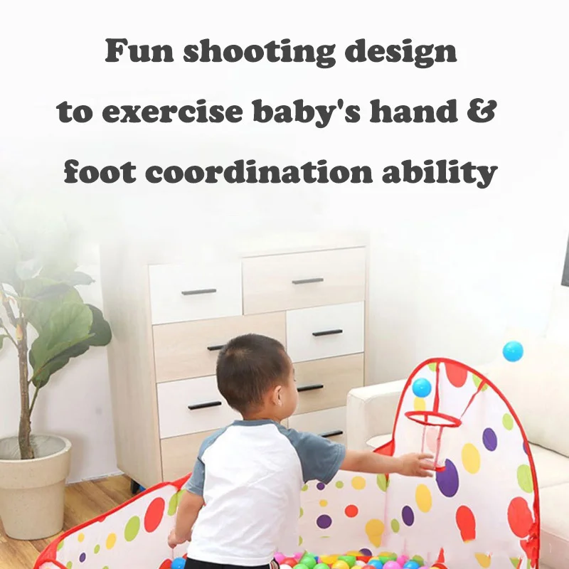 Portable Inflatable Toys Ocean Ball Pool Cartoon Ball Pit Playground Playpen Baby Pool Balls Toy Sports Children's Pool Balls 3