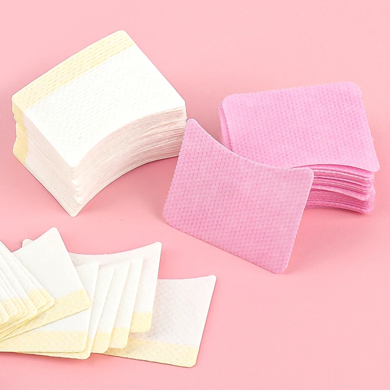 Description Picture 6 of item40pcs Eye Makeup Remover Cotton Pad Disposable Removing Eyelashes Cosmetic Cotton Eyelash Extension Patch Sticker Cleaning Tools