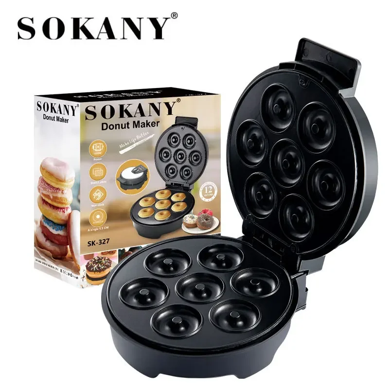 Houselin 1200W Mini Donut Maker Machine Non-stick Surface For Kids  Breakfast Snack Desserts Makes 12 Doughnuts - AliExpress