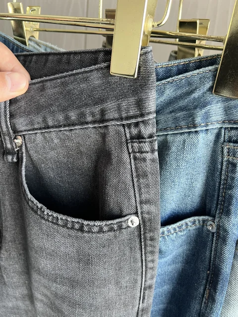 Z1975 taille droite jean long 2025 traf automne/hiver nouveau produit de lavage y2k jean classique pour les femmes 5