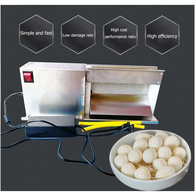Semi Automatic Quail Eggs Peeler Egg Huller Commercial Electric Peelers Quail Egg Sheller Peeling Machine 5