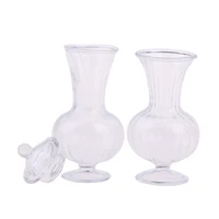 Mini Flower Bottle Wind Chimes Style Decor Glass Vase Hanging Vase With Home Decor Flower Plant Dollhouse Miniature 2